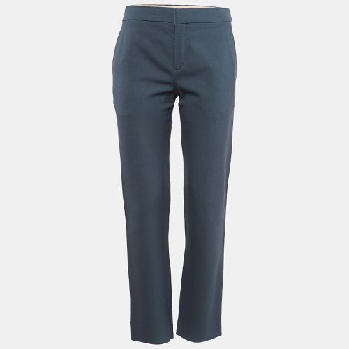 Chloe Tinted Grey Wool Straight Leg Trousers S - Chloe - Modalova