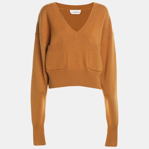 Chloe Brown Cashmere Knit V-Neck Sweater M - Chloe - Modalova