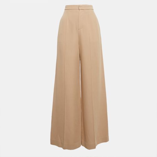 Rose Silk Blend Wide Leg Trousers M - Chloe - Modalova