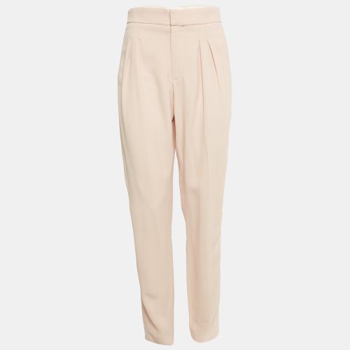 Chloe Beige Crepe Pleated Trousers M - Chloe - Modalova