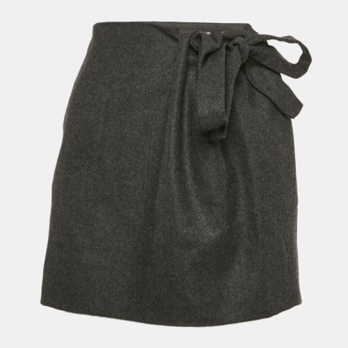 Wool Tie-Up Detail Mini Ardoise Skirt M - Chloe - Modalova