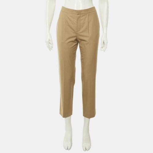 Chloé Khaki Wool Trousers M - Chloe - Modalova