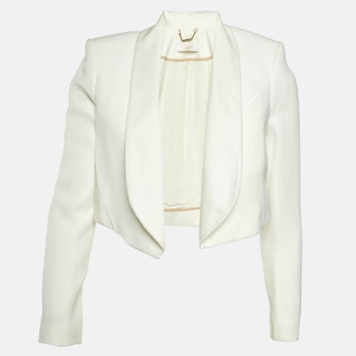 Crepe Open Front Cropped Blazer M - Chloe - Modalova