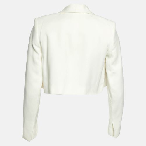 Crepe Open Front Cropped Blazer M - Chloe - Modalova