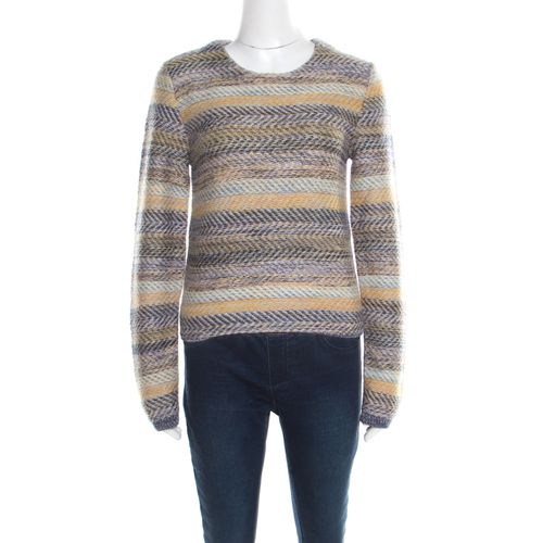 Chloe Multicolor Striped Chunky Knit Sweater S - Chloe - Modalova