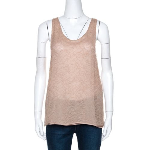 Chloe Beige Lace Sleeveless Top M - Chloe - Modalova