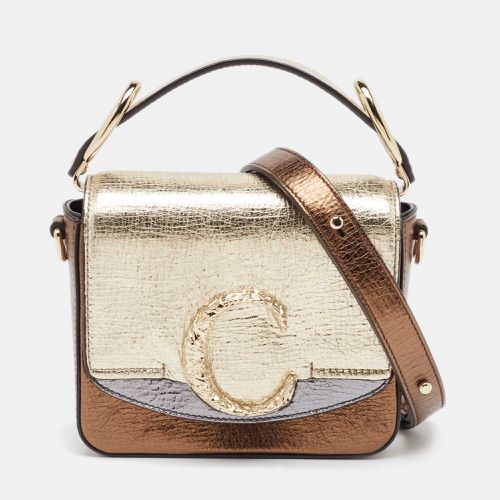 Chloe Metallic Multicolor Leather Mini C Top Handle Bag - Chloe - Modalova