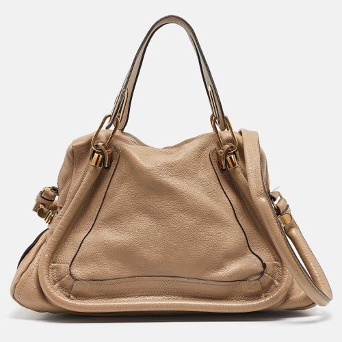 Chloe Beige Leather Medium Paraty Shoulder Bag - Chloe - Modalova