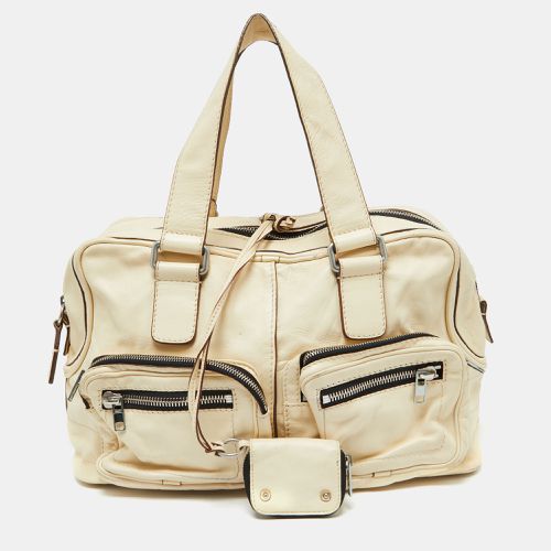 Chloe Cream Leather Betty Zip Satchel - Chloe - Modalova