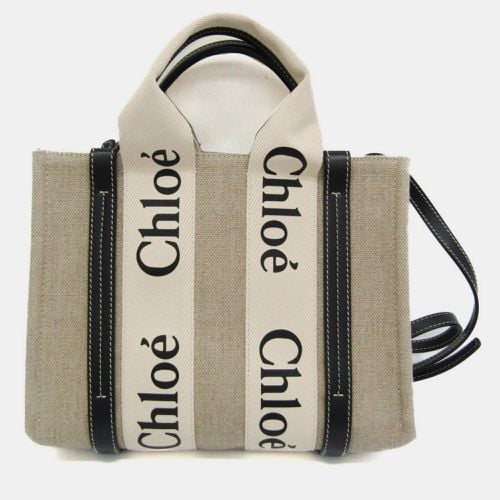 Chloe Neutrals Canvas and Leather Tote Bag - Chloe - Modalova