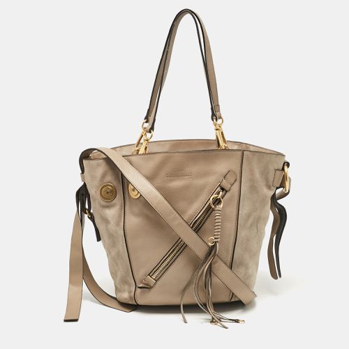 Chloe Beige Leather and Suede Myer Tote - Chloe - Modalova