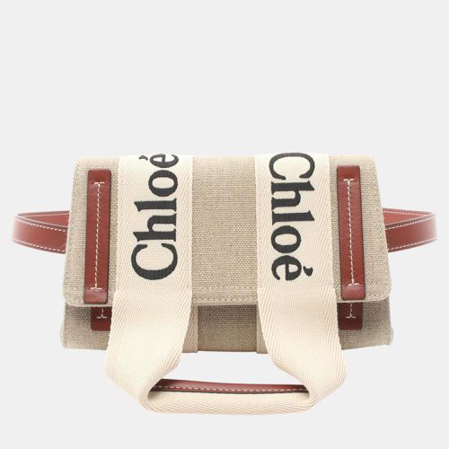 Chloe Fabric Leather Beige Brown White ODY Waist Bag - Chloe - Modalova