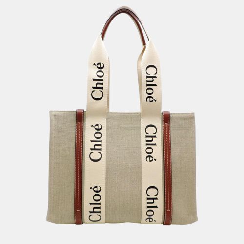 Chloe Linen Beige ody Medium Tote Bag - Chloe - Modalova