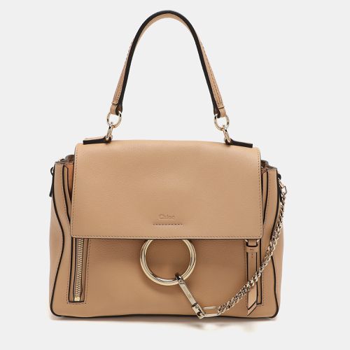 Chloe Beige Leather Small Faye Day Top Handle Bag - Chloe - Modalova