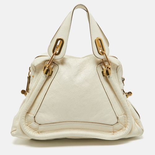 Chloe off White Leather Medium Paraty Shoulder Bag - Chloe - Modalova