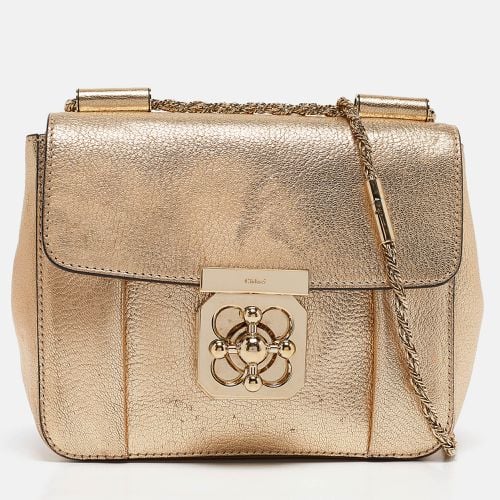 Chloe Gold Leather Small Elsie Shoulder Bag - Chloe - Modalova