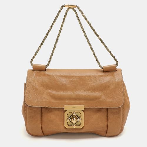 Chloe Brown Leather Medium Elsie Chain Shoulder Bag - Chloe - Modalova