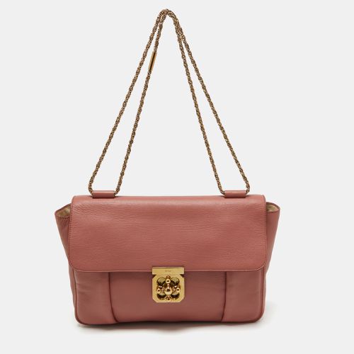 Chloe Peach Pink Leather Large Elsie Chain Shoulder Bag - Chloe - Modalova