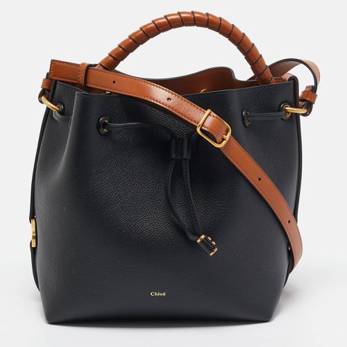 Chloe Black/Brown Leather Marcie Bucket Bag - Chloe - Modalova