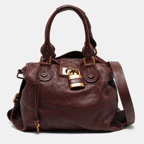 Chloe Burgundy Leather Large Paddington Shoulder Bag - Chloe - Modalova