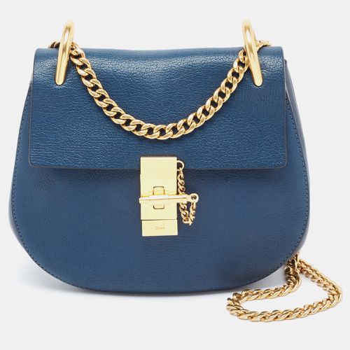 Chloe Blue Leather Medium Drew Shoulder Bag - Chloe - Modalova