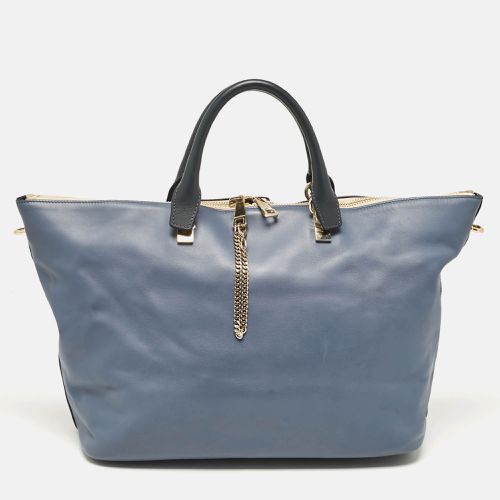 Chloe Two Tone Blue Leather Large Baylee Tote - Chloe - Modalova