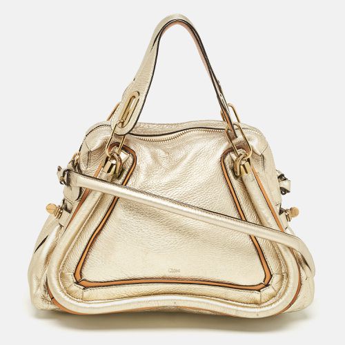 Chloe Light Gold Leather Medium Paraty Bag - Chloe - Modalova