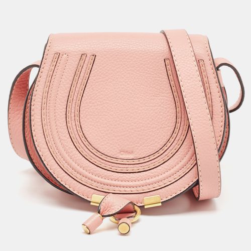 Chloe Light Pink Leather Mini Marcie Crossbody Bag - Chloe - Modalova