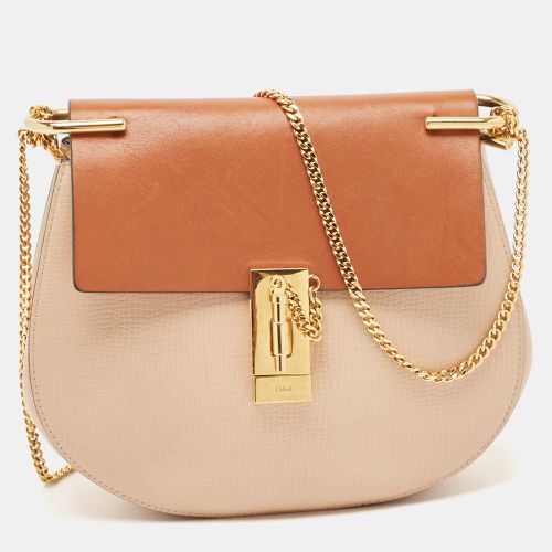 Chloe Peach/Brow Leather Medium Drew Shoulder Bag - Chloe - Modalova