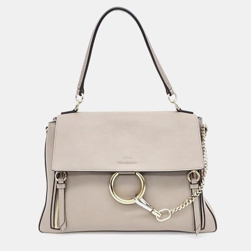 Chloe Mocha Leather Medium Faye Shoulder Bag - Chloe - Modalova