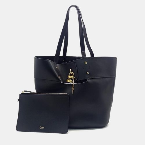 Chloe Black Leather Aby Tote Bag - Chloe - Modalova