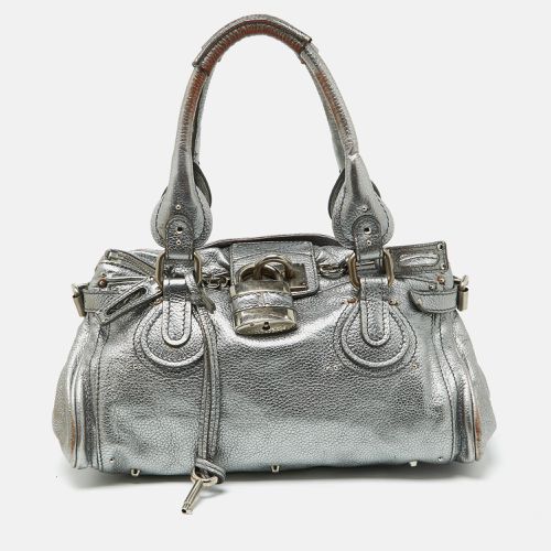 Chloe Silver Leather Paddington Satchel - Chloe - Modalova