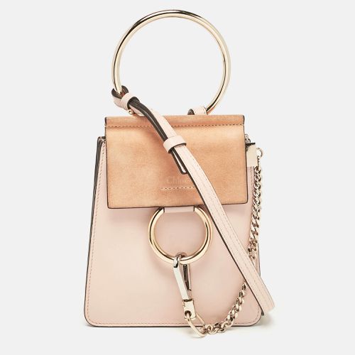 Chloe Peach Leather and Suede Mini Faye Crossbody Bag - Chloe - Modalova