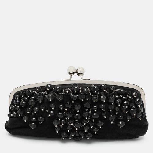 Chloe Black Suede Embellished Clutch - Chloe - Modalova