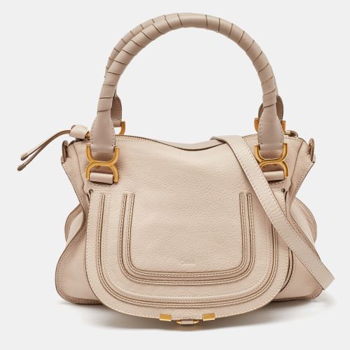 Off Grained Leather Marcie Shoulder Bag - Chloe - Modalova