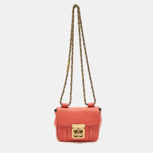 Chloe Coral Pink Leather Mini Elsie Crossbody Bag - Chloe - Modalova