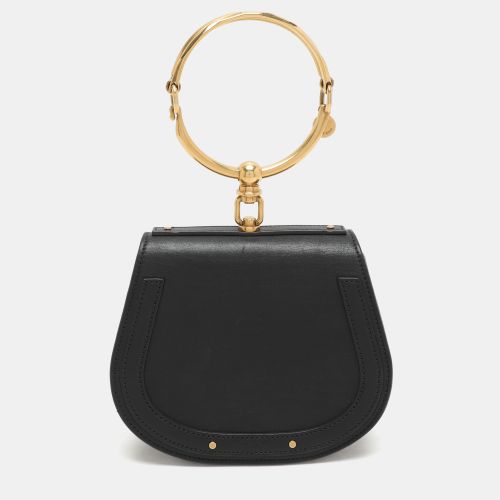 Chloé Black Leather and Suede Small Nile Bracelet Crossbody Bag - Chloe - Modalova