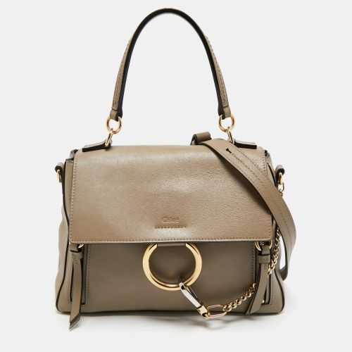 Chloé Motty Grey Leather Small Faye Day Shoulder Bag - Chloe - Modalova