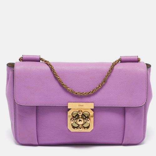 Chloe Purple Leather Medium Elsie Chain Shoulder Bag - Chloe - Modalova