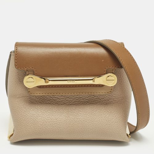 Chloe Clare Mini Beige/Brown Leather Crossbody Bag - Chloe - Modalova