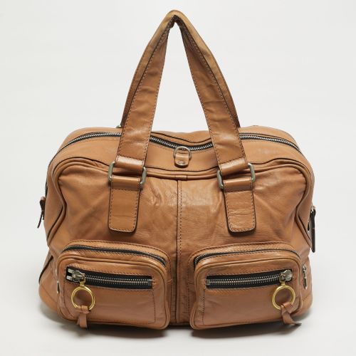 Chloe Betty Tan Leather Zip Satchel - Chloe - Modalova