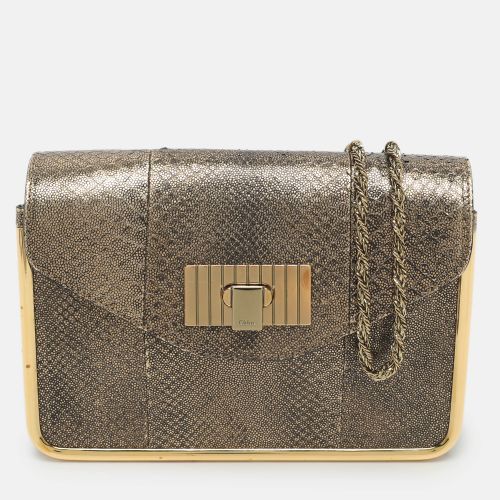 Sally Small Python Embossed Leather Shoulder Bag - Chloe - Modalova