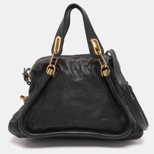 Chloe Black Leather Medium Paraty Shoulder Bag - Chloe - Modalova