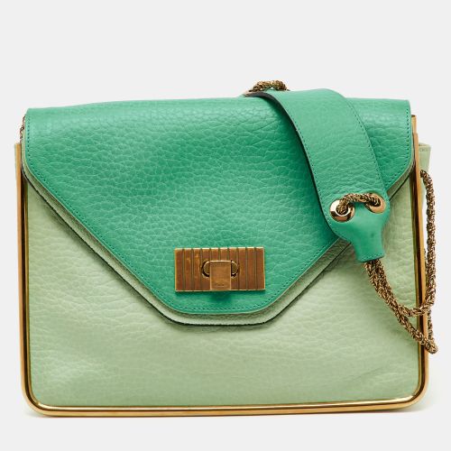 Chloe Green Leather Medium Sally Flap Shoulder Bag - Chloe - Modalova