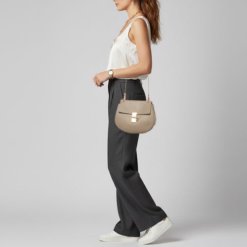 Drew Medium Leather Shoulder Bag - Chloe - Modalova
