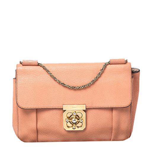 Chloe Orange Leather Medium Elsie Shoulder Bag - Chloe - Modalova