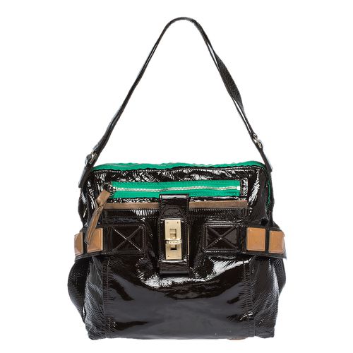 Black Patent Leather Audra Tote - Chloe - Modalova