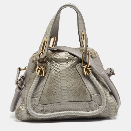 Python and Leather Small Paraty Shoulder Bag - Chloe - Modalova