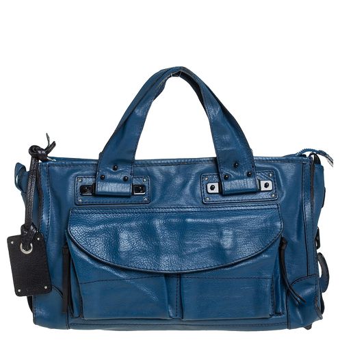 Chloe Blue Leather Tracy Satchel - Chloe - Modalova