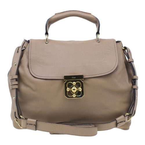 Chloe Beige Leather Elsie Satchel - Chloe - Modalova